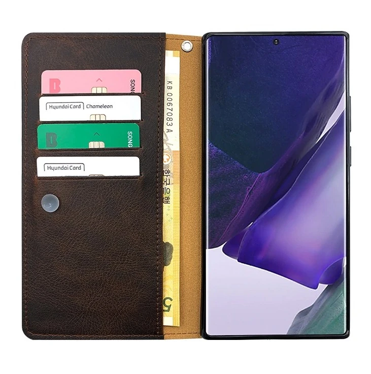 갤럭시S7 SM-G930S / SM-G930K / SM-G930L 케이스 천연가죽 풀업 플립 카드·지폐 수납